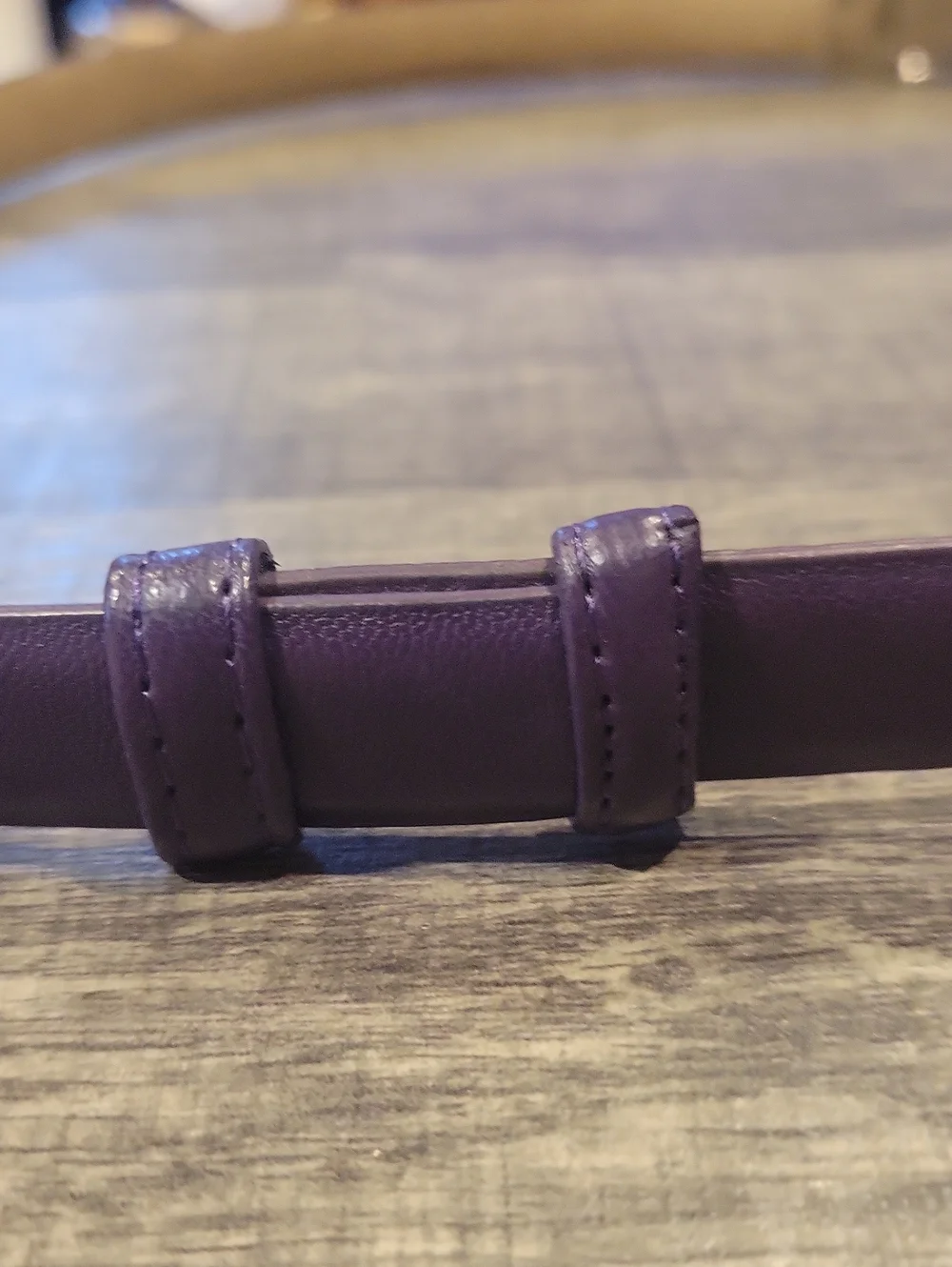 5 For 25.00/ NWT Plum Thin Ladies Belt Click On/ Off